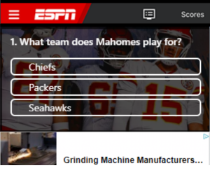 Patrick Mahomes Quiz